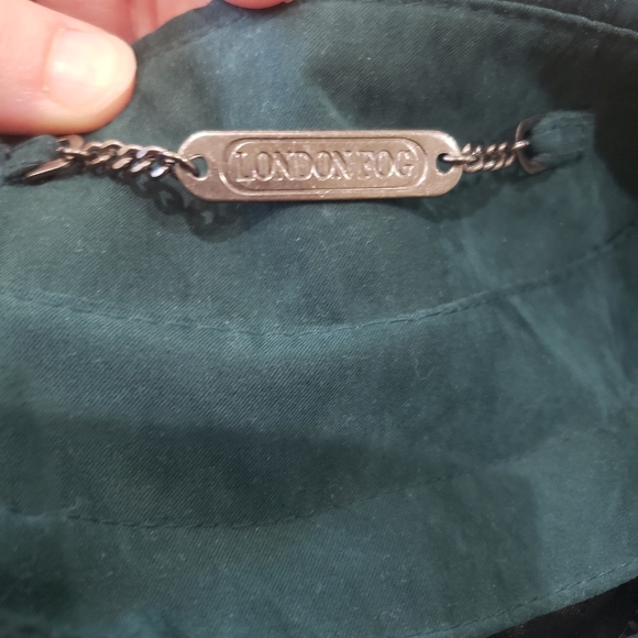 London Fog L green luxe all season trench coat removable lining - Picture 13 of 17